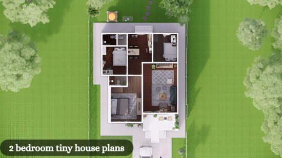 2 bedroom tiny house plans